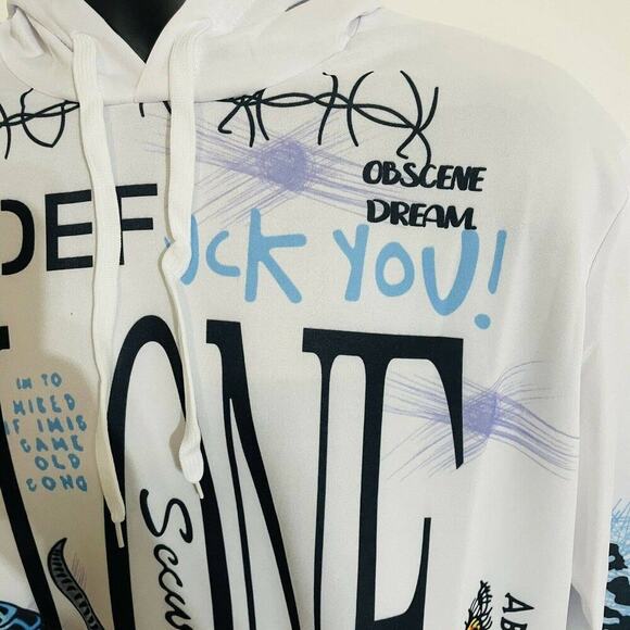 VLONE White Graphic Hoodie - Picture 3 of 8